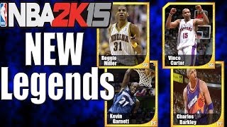 NBA 2K15, New Legends in 2K15, Reggie Miller, Charles Barkley and young Vince Carter (2K14 PC mod)