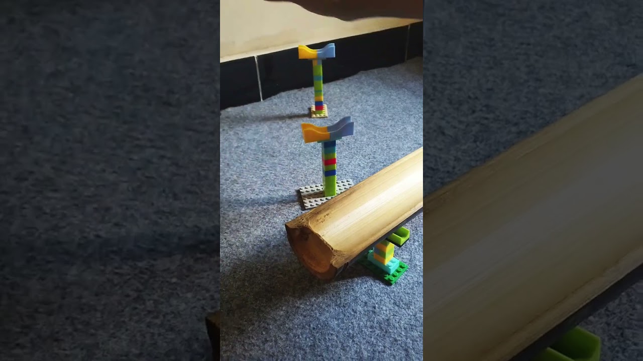 Natural Bamboo Marble Run | 自然のビー玉ASMR