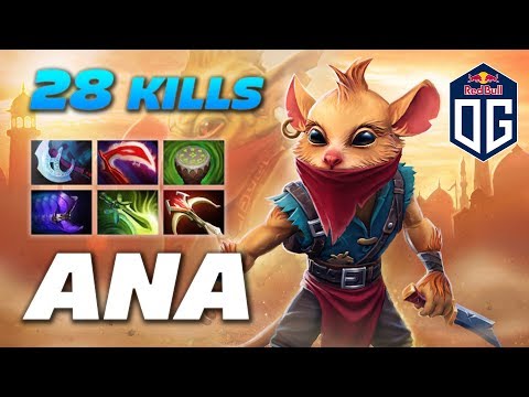 ANA Bounty Hunter - 28 KILLS - Dota 2 Pro Gameplay