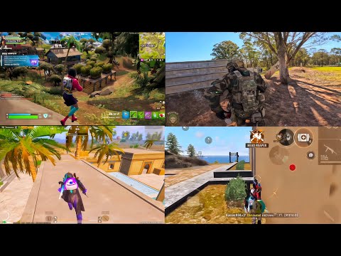 Which Game Has INSIDE Grafics ? 4 Game Comparison "  FORTNITE, BGMI FREE FIRE  COD