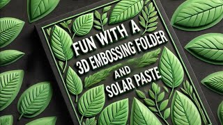 @spellbinders 3D Embossing Folder Technique | New Release | Winter's Grace Garden | Black Alder