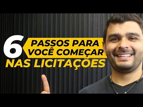 PASSO A PASSO PARA VOCÊ COMEÇAR NAS LICITAÇÕES