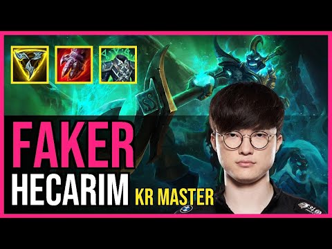 Faker - HECARIM vs. OLAF Jungle | KR Master