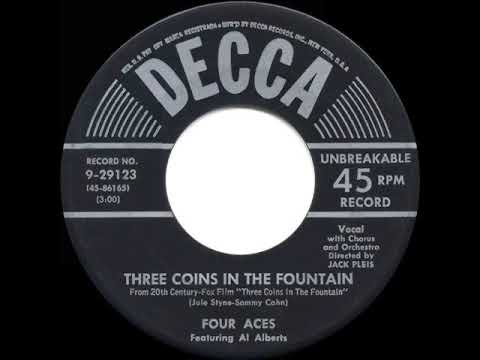 1954 OSCAR-WINNING SONG: Three Coins In The Fountain - Four Aces