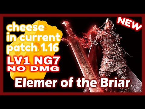 Elden Ring Cheese Test in Current Patch【1.16】Elemer of the Briar ◤LV1, No DMG◢