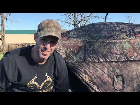 Ameristep Brickhouse Hunting Blind Unboxing/Setup