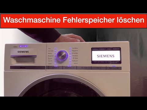 Fehlercode bei Bosch oder Siemens Waschmaschinen löschen