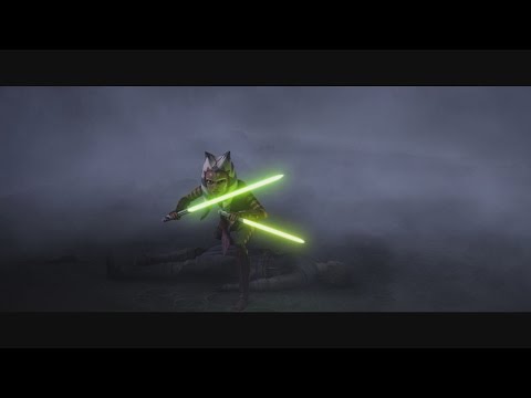 Star Wars: The Clone Wars - Anakin & Ahsoka Tano vs Cad Bane & Obi-Wan Kenobi [1080p]
