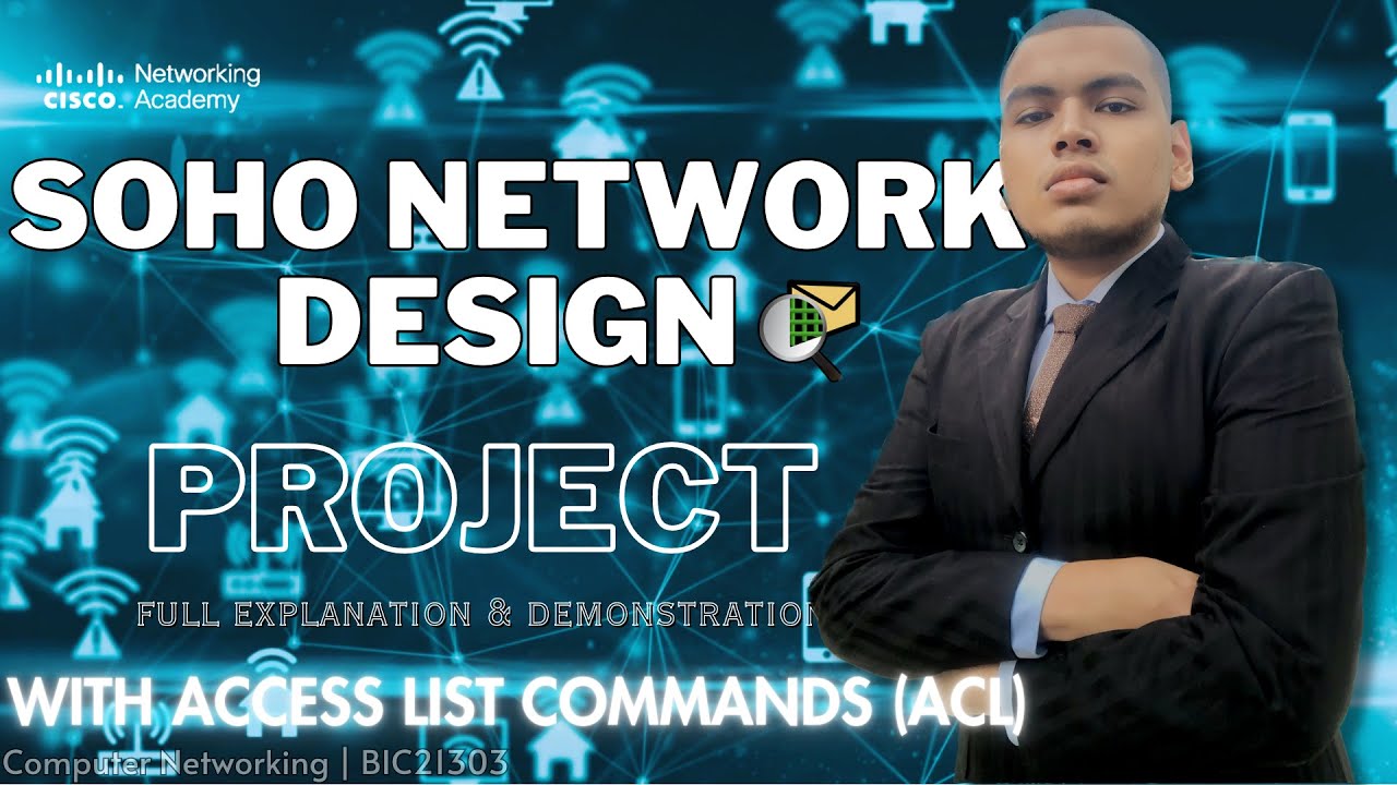 SOHO Network Design • Project - Part 1 • Computer Networking  • BIC21303 • ACL Command Configuration