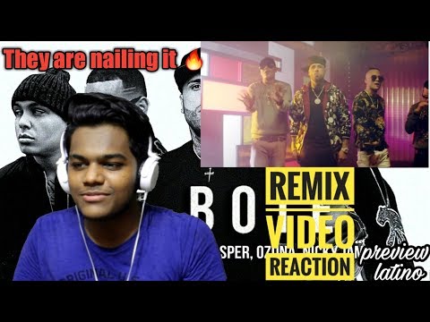 Te Bote Remix ft. Nicky Jam, Bad Bunny, Ozuna Video Oficial | REACTION