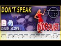 Don T Speak No Doubt Drum SCORE Sheet Music 84 DRUMSCRIBE