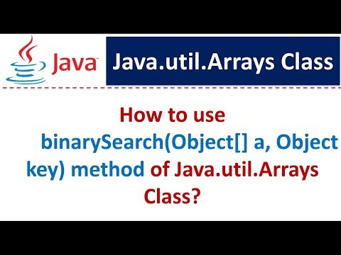 Java Util Arrays Binarysearchobject A Object Key