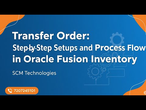 Transfer Order end to end Process flow #oracle #fusion #inventory