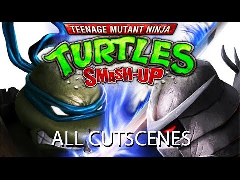 TEENAGE MUTANT NINJA TURTLES Smash-Up All Cutscenes (Game Movie) 60FPS
