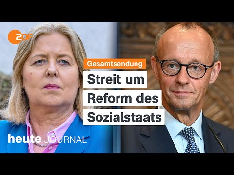 heute journal vom 01.09.2025 Streit um Sozialstaat, Ukraine-Besuch, Erdbeben erschüttert Afghanistan