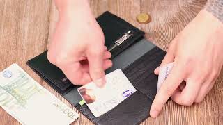 Женский тонкий кошелек из натуральной кожи Tony Bellucci 22036 черный
