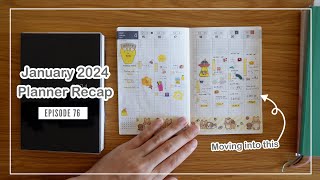 January 2024 Planner Recap | Weekly Supplement EP 76 🇯🇵