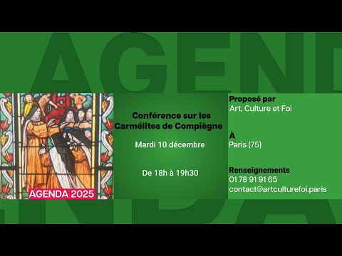 Agenda du 1er décembre 2025