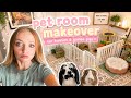 Pet Room MAKEOVER Supplies Haul Deep Clean Rearranging Guinea Pig Cage Clean Etc