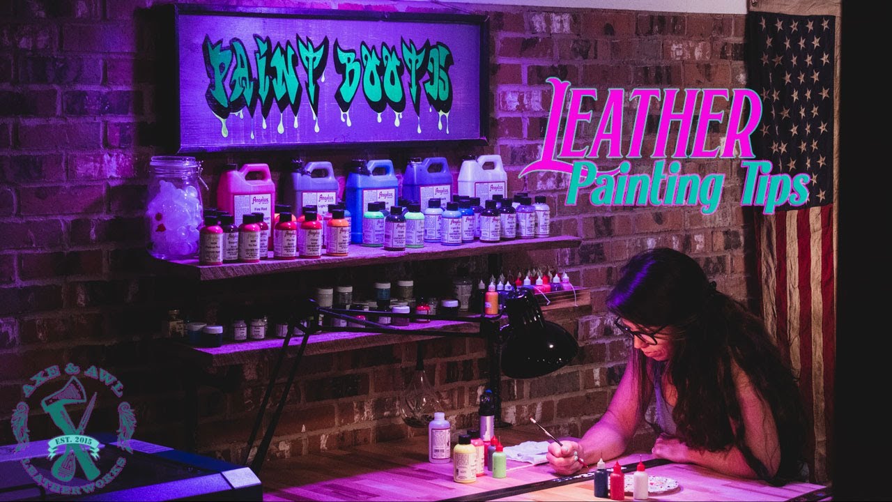 Leather Painting Tips with Axe and Awl Leatherworks