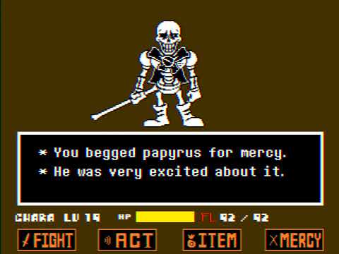 [undertale animation]undertale revenge：the unseen Ending papyrus (by：me)