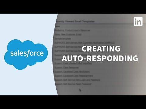 Salesforceチュートリアル - 自動応答装置を設定する (Salesforce Tutorial - Setting up an auto-respoder)
