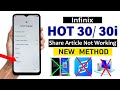Infinix HOT 30 30i GOOGLE ACCOUNT FRP BYPASS Without PC Easy Method 100 Working