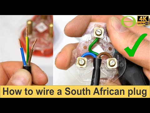 How to wire a South African three pin plug top