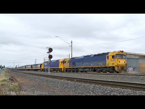 9259 Broad Gauge Pacific National Grain Train BL29 & G529 (28/2/2023) - PoathTV Australian Railways