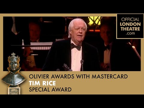 Sir Tim Rice awarded with Special Award | Olivier Awards 2012 with Mastercard