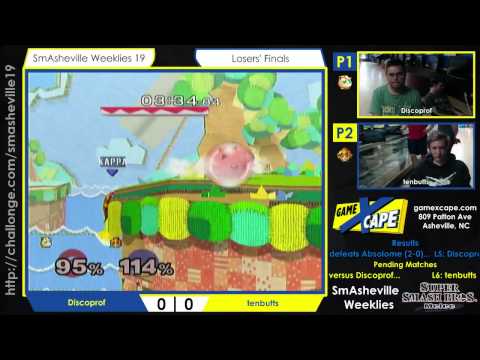 SW19 Losers' Finals - Discoprof (Jigglypuff/Samus) vs tenbutts (Peach)