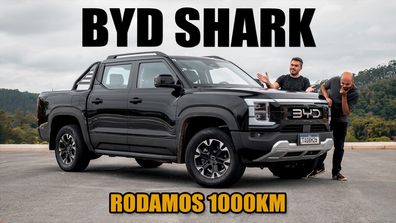 BYD SHARK, rodamos 1000km com a nova picape média híbrida plug-in!