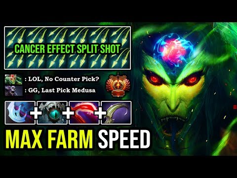 This is What HAPPENED When Pro Medusa No Counter 100% Cancer Effect Split Shot + Crazy Farming Speed