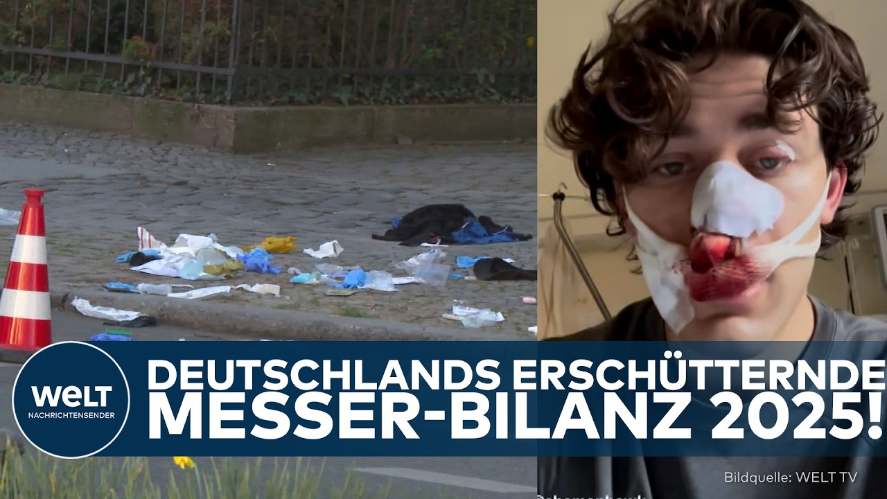 DEUTSCHLAND: Rund 80 Fälle am Tag! – die erschütternde Messer-Bilanz 2025!