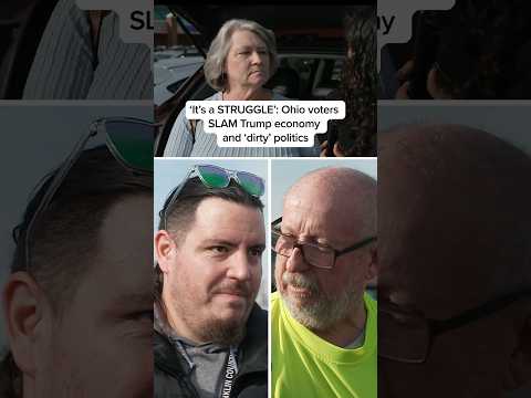 'It's a STRUGGLE' Ohio voters SLAM Trump economy and 'dirty' politics