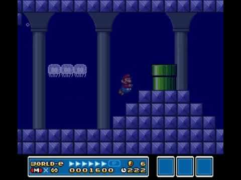SMB3 for Super Mario All-Stars Custom Level #572 - Flooded Basement