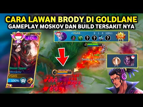 CARA MENANG LANE LAWAN BRODY + BUILD TERSAKIT MOSKOV | MOSKOV GAMEPLAY