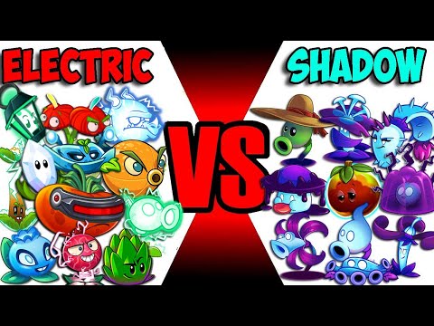 Team SHADOW vs ELECTRIC - Which Plant Team 's Best? - PvZ 2 Team Plant Vs Team Plant