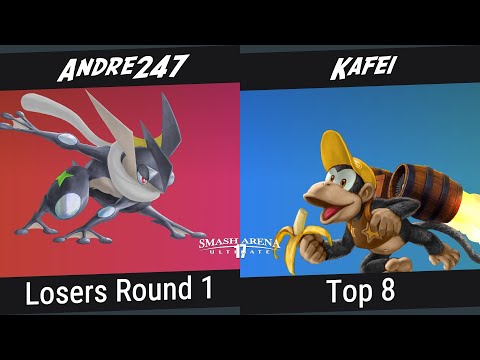 SAU17: Top 8 - Andre247 (Greninja) Vs. Kafei (Diddy Kong) - Ultimate Singles