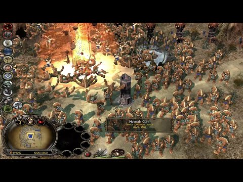 Spending 10000 Command Points on Mountain Giants (Goblins) - LOTR BFME 2