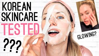 I tried a 7 STEP KOREAN SKINCARE ROUTINE for a month!