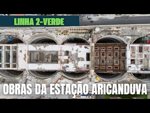 Drone nas obras da Linha 2 - Verde do Metrô: Estação Aricanduva e arredores-Zona Leste de São Paulo