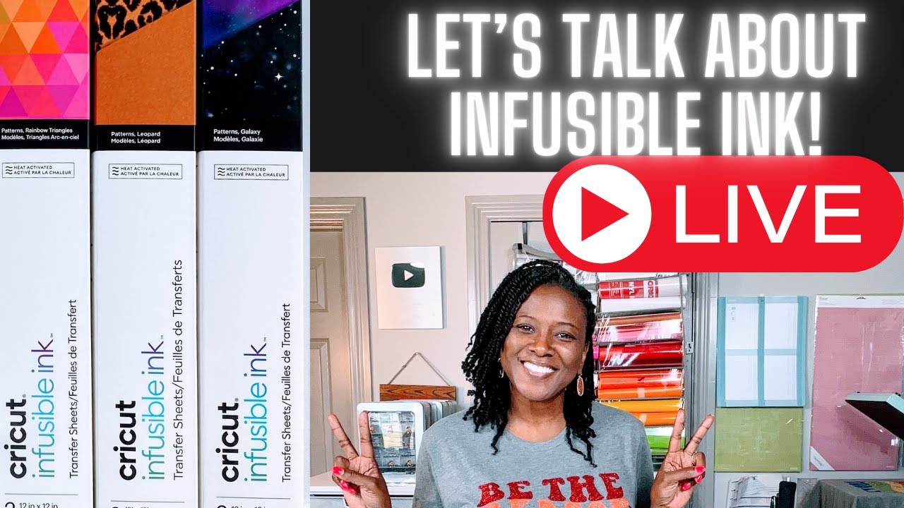 Live: Let's Learn How to Use Cricut Infusible Ink - Infusible Ink for Beginners #infusibleink