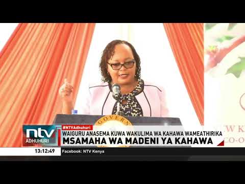 Gavana Waiguru ataka msamaha wa madeni