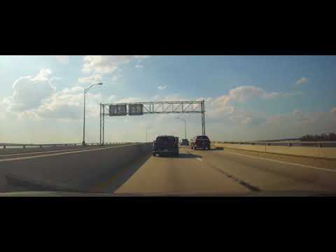 Driving on US 41 Bridge in Rush Hour - Fort Myers, Florida