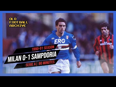 1990-91 Milan Sampdoria 0-1 | Serie A 28.10.1990
