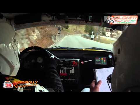 CAMERA CAR LAZZARIN   STOPPA 1° DOLOMITI RALLYDAY 2016 P S 6 SASSO BIANCO  *COMICO*