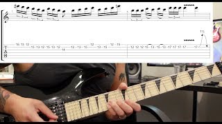 How to play ‘Trapped In A Corner’ by Death Guitar Solo Lesson w/tabs