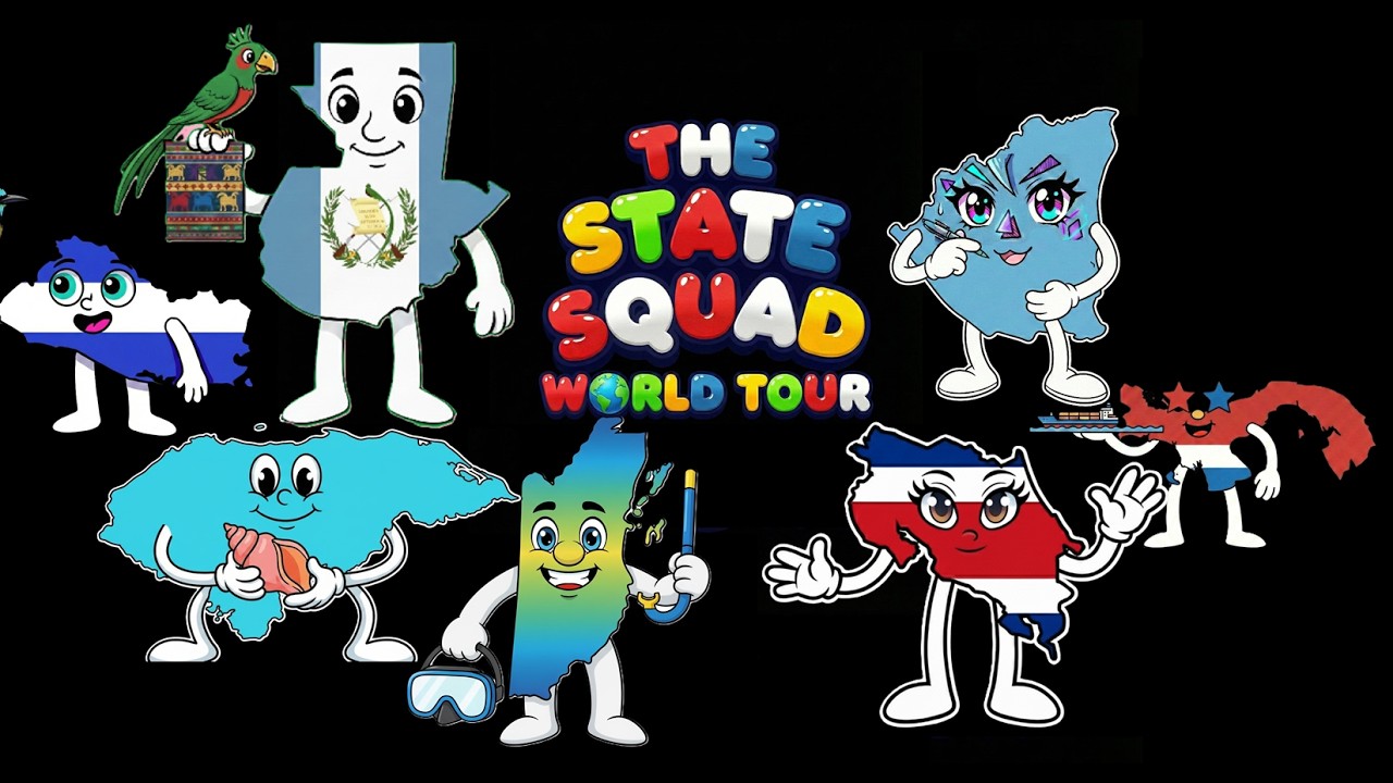 Geography for Kids: Central America! 🌎 All 7 Countries (Season 2 Ep. 2)