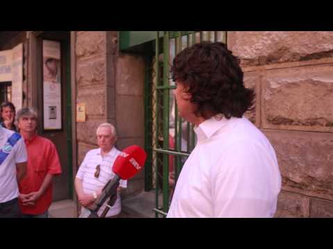 Deutsch Tamás, az MTK Budapest elnökének köszöntője egykor volt leghíresebb szurkolójának, Salamon...